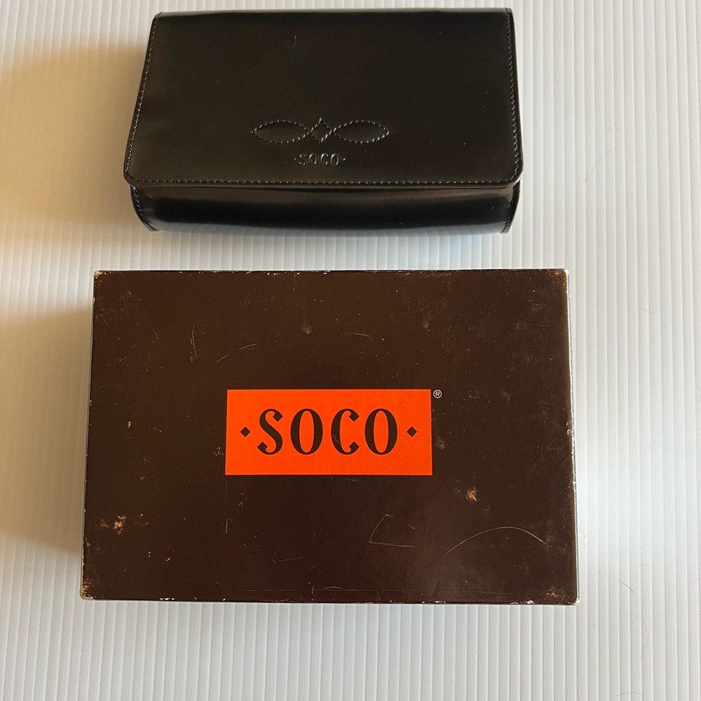 Black Leather Clutch